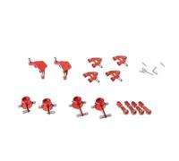 SYFDGDV Parti di aggiornamento RC Compatibile con Wltoys K969 P929 P939 K979 K989 K999 1/28 Rc Parti di Automobili Set Completo in Metallo Parti di Aggiornamento Ammortizzatore(Red)