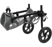 SYFNLPH Carrello for Sedia a rotelle for Cani con Ruote Grandi e Gambe Posteriori Regolabili, Imbracatura Morbida for Zampe di Gatto, Riabilitazione for Animali Domestici disabili(L)