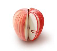 SYFUNLV Note adesive Apple, 100 fogli per bambini, a forma di pera, a forma di memo 3D, blocco note per frutta, nota di carta da lettere, ufficio, per bambini, studenti, coinquilini (mela)