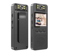 SYFUNLV Piccola fotocamera Wi-Fi, mini registratore video portatile, telecamere nascoste, con obiettivo girevole a 180°, riconoscimento del movimento, visione notturna, registrazione audio video 1080P