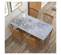 SYFXZZDS 3D Copertura Protettiva, Impermeabile Plastica Tovaglia Vinile Rettangolare Anti-goccia Copri Proteggi Tavolo Per Cena, Campeggio, Feste(80x160cm/31.5x63in)