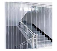 SYFXZZDS Formato Personalizzato Lamella Tende Verticali PVC Trasparente Tenda Porte Strisce PVC per Magazzino, Fabbriche, Supermercati, Facile Installazione(105x220cm/41.34x86.61in)
