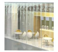 SYFXZZDS Tenda Congelatore in PVC Trasparente, Tenda della Porta Impermeabile Tenere Caldo Tenda a Strisce in PVC Tenda a Strisce Industriale per Magazzino, Fabbriche(90x200cm/35.43x78.74in)