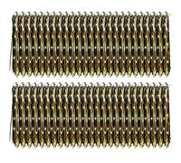 Syglawnd Bastoncini di Nastro, 50 Pezzi Bacchette Luminose per Matrimoni Bacchette Nuziali in Tinsel Dorato a LED con Bastoncino di Legno per l'invio, Oggetti di Scena Ideali per i Saluti