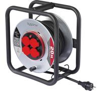 Sygonix SY-10236117 Avvolgicavo 20 m Nero Spina schuko