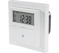 Sygonix SY-4504968 Timer per montaggio a incasso digitale Programma settimanale 1800 W Funzione Conto alla rovescia, a