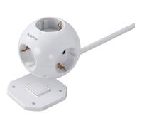 Sygonix SY-4535062 Multipresa a cubo Bianco Schuko 1 pz.