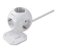Sygonix SY-4535062 Multipresa a cubo Bianco Schuko 1 pz.