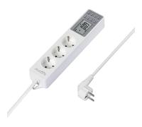 sygonix SY-4675078 Multipresa con Timer 3 Scomparti Bianco Schuko 1 pz.