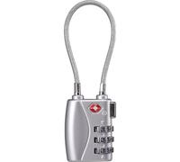 Sygonix SY-5044450 Lucchetto con cavo 33 mm TSA Argento Serratura a combinazio