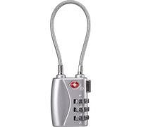 Sygonix SY-5044450 Lucchetto con cavo 33 mm TSA Argento Serratura a combinazio