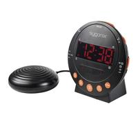 Sygonix SY-5266562 Elettronico Sveglia Nero Fluorescente numeri Timer 2 tempi