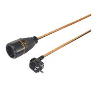 Sygonix SY-5597568 Alimentazione Prolunga 16 A Nero, Arancione 5 m H05VV-F 3G
