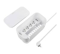 Sygonix SY-6118238 Scatola spina con presa multipla 5 scomparti Bianco Schuko