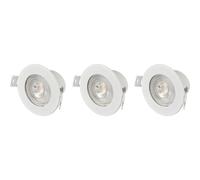 sygonix SY-6418008 LED-Einbauleuchte 3er Set LED LED 5.5W Bianco
