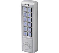 Sygonix SY-6421352 Tastiera numerica con RFID montaggio superficiale 12 V DC/AC, 24 V DC/AC IP66 con tastiera illuminat