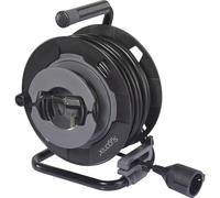 Sygonix SY-6618486 Avvolgicavo 30 m Nero Spina schuko