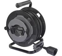 Sygonix SY-6618486 Avvolgicavo 30 m Nero Spina schuko