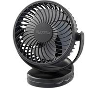 Sygonix SY-6660684 Ventilatore a batteria 4 W Nero con batteria