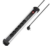 Sygonix SY-6805674 Multipresa con protezione da sovratensioni 6 scomparti Nero
