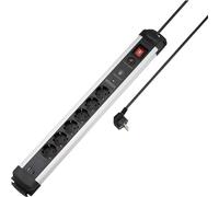 Sygonix SY-6805674 Multipresa con protezione da sovratensioni 6 scomparti Nero,