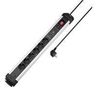 Sygonix SY-6805674 Multipresa con protezione da sovratensioni 6 scomparti Nero