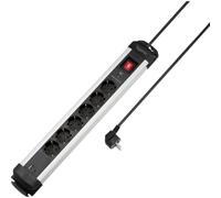 Sygonix SY-6807132 Multipresa con protezione da sovratensioni 6 scomparti Nero,