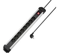 Sygonix SY-6807134 Multipresa con protezione da sovratensioni 8 scomparti Nero