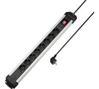 Sygonix SY-6807134 Multipresa con protezione da sovratensioni 8 scomparti Nero