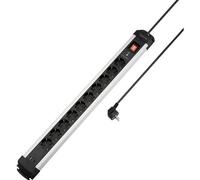 Sygonix SY-6807136 Multipresa con protezione da sovratensioni 10 scomparti Ner