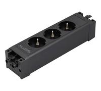 Sygonix SY-6872234 3 scomparti Modulo multipresa senza interruttore Nero