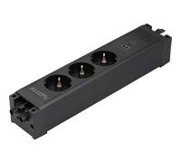 Sygonix SY-6872236 3 scomparti Modulo multipresa senza interruttore Nero