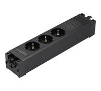 Sygonix SY-6872236 3 scomparti Modulo multipresa senza interruttore Nero