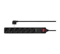 Sygonix SY-6952426 Multipresa con protezione da sovratensioni 6 scomparti Nero