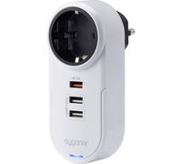 Sygonix TY1721 Caricatore USB 18 W 3x USB-A, Presa schuko Ricarica rapida 3.0