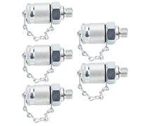 SYH&AQYE Kit di Test della Pressione Idraulica da 5 Pezzi, Giunto Filettato per Tester Idraulico, Adattatore per Test Idraulico per Macchine Edili per Escavatori(M10*1)