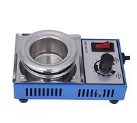 SYH&AQYE Pentola per Saldatura Senza Piombo 220V 150W, Forno per Crogiolo di Saldatura in Titanio da 50 Mm capacità 500 G 200-450 ℃, Placcatura in Stagno con Perno Bobina, Elettronica