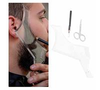 SYH&AQYE Rasare e Modellare la Barba, Pettine Stencil Flessibile, Pettine Barba Forma Uomo per Barba Styling Tool per Styling Taglio Barba Pettine da Barba Modellante Portatile