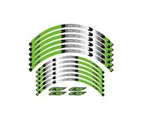 SYHJKX Adesivi Cerchi Moto Strisce Riflettenti Decorative Set Parti per Honda CRF 450RX 450X 250RX 230L Decorazioni(Green)