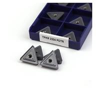 SYHML-SHOP Fresa per Inserti in Metallo Duro CNC 10 Pezzi TPKR 2204 PDTR LT30 TPKN Inserto in Metallo Duro Originale Utensile per Tornio con Lama in Carburo di Taglio Scanalato