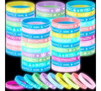 Syhood 200 braccialetti cristiani che si illuminano al buio, per bambini e | Braccialetti religiosi in silicone per Halloween, braccialetti ispiratori per la scuola domenicale della chiesa, 10 stili