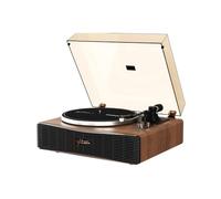 Syitren PARON Giradischi vintage per dischi in vinile con altoparlanti integrati Bluetooth retrò fonografo legno noce