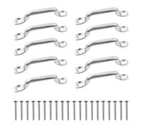 SyiXute 10 Pezzi Kayak Deck Loops,Cinghie A Occhiello in Acciaio Inox,Kayak Pad Deck Loops con 20 Viti per Barca Marina Kayak Canoa Rigging