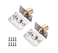 SyiXute 2 Pezzi Chiusure a Sfera per Porta,Fermo a Sfera Porta Sfera a Rullo Regolabile,Acciaio Inox Chiavistelli a Sfera con Viti per Porte Regolabili per Cucina Casa Mobili Chiavistello
