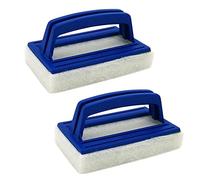 SyiXute 2 Pezzi Spazzola per Pareti di Piscina,Piscina Spazzola Con Manico,Spazzole in Spugna per Piscina per Lavasciuga,Spa,Piscine