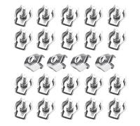 SyiXute 24 Pezzi Clip per Fune Metallica M3,Morsetto Simplex per 3mm Fune Metallica,Fermacavo a Fune Metallica in Acciaio Inox per Il Fissaggio di Funi Metalliche e Funi Portacavi
