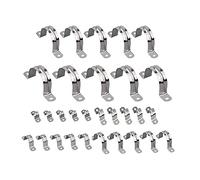 SyiXute 30 Pezzi U-Tubo Morsetto Acciaio Inossidabile 304,Morsetto per Tubi 20mm/25mm/32mm/35mm/40mm/50mm,U-Tubo Collegamento Anello Stringitubo Fissaggio Staffa di Tensione