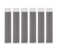 SyiXute 36 Pezzi Matita Carpentiere Solida Ricariche,2,8 mm Matite Per Falegname Ricariche,Matita da Costruzione con Foro Profondo per Lavorazione del Legno (Nero)
