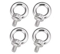 SyiXute 4 Pezzi Bulloni a Occhiello M8,Bulloni ad Occhiello ad Anello,304 Acciaio Lnossidabile Filetto Anello per Asta per Attrezzature di Sollevamento,Corda per Legare