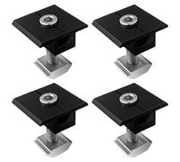 SyiXute 4 Pezzi Supporto per Pannello Solare da 30 mm,Clip Centrale a Forma di T in Lega di Alluminio,Morsetto Centrale per Pannello Solare per Pannello Solare